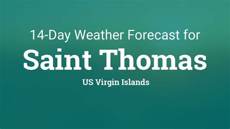 14 day weather st thomas.